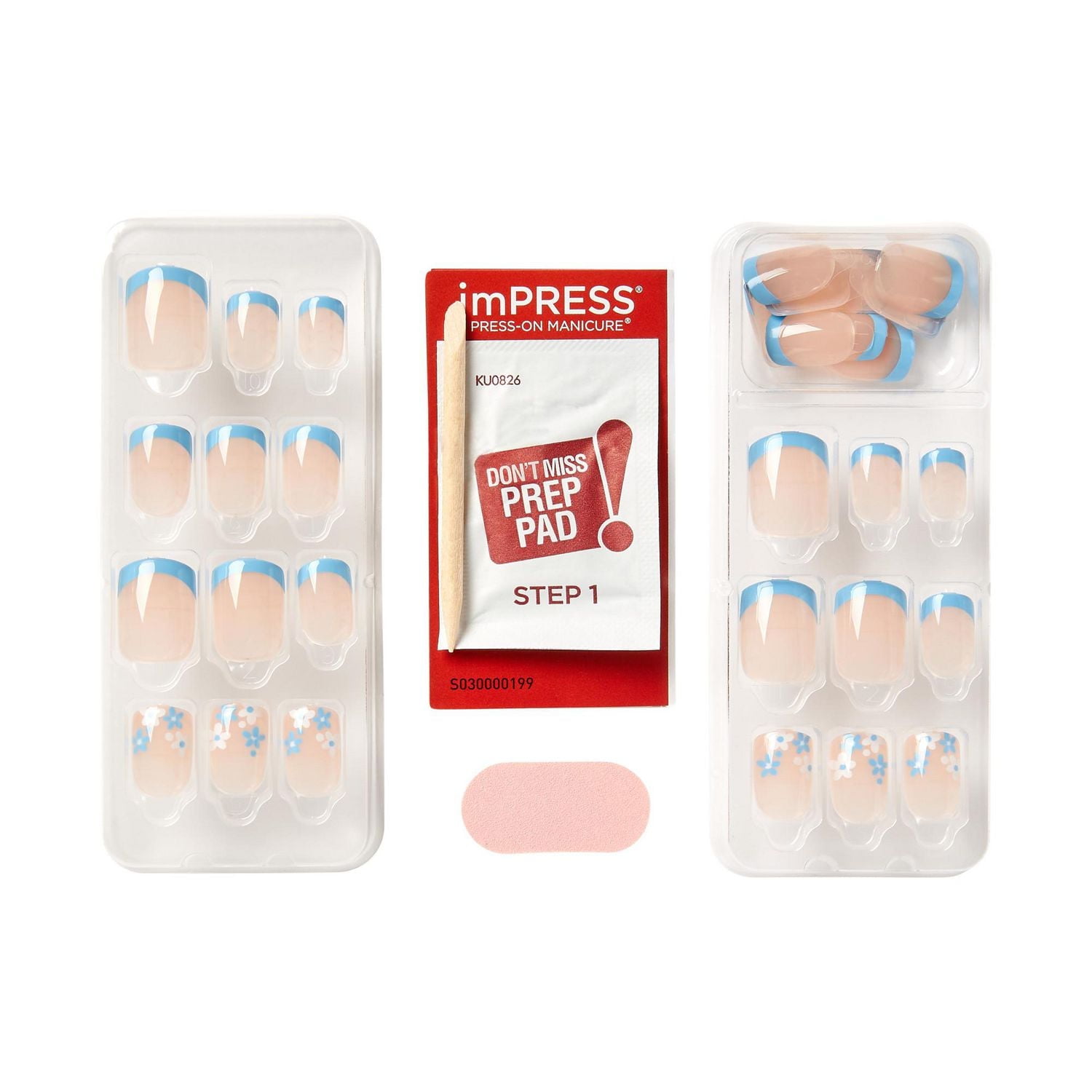 imPRESS Française - The No Glue Mani, Snooze, Court Carré-ovale, 30u. Eye Liner, Bronze 840