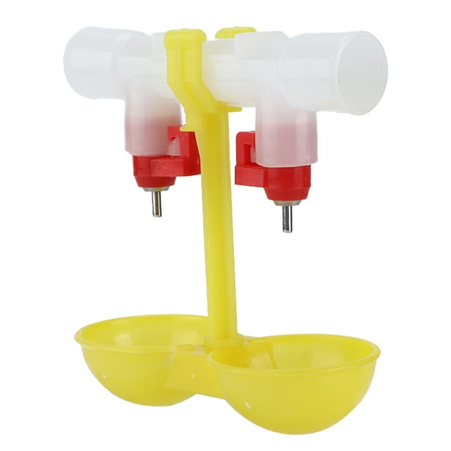 Bebederos Colgantes para Pollos con Tetina, Bebedero con Tetina Doble para Pollo Bebederos para Pollos Bebedero Doble para Pollos con Tetina Durabilidad Extendida