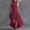 Red, variant on Women's Stand Collar Half-Zip Maxi Dress with Ruffled Hem, Sleeveless Dress, Zip & Ruffle Detail Trendy Summer Sundress Green S