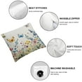 thumbnail image 6 of Spring Pillow Covers Set of 2, Leaves Decor Throw Pillows Summer Spring Decorations Pillowcase Square Outdoor Cushion Case for Couch Home, 6 of 7