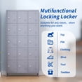 thumbnail image 6 of 15 Door Storage Locker 72 Inch Metal with Lock for Employees, Home Gym, Office, School, Garage,Gray, 6 of 8