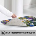 thumbnail image 2 of 1pc Beautiful Flower Absorbent Non-Slip Bathroom Thickened Flannel Rug Decor,Soft,Quick Drying,Suitable For Indoor/outdoor Use,Bathrooms,Bedrooms,Kitchens,Terrace,Laundry Rooms,16"x24", 2 of 7
