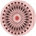 thumbnail image 1 of Ahgly Company Indoor Round Patterned Light Rose Pink Area Rugs, 3' Round, 1 of 6