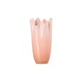 thumbnail image 4 of Stoneware Iris Vase With Ruffled Rim, Peche, 12 Inch, 4 of 10