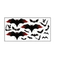 thumbnail image 2 of Agiferg Halloween Theme Series Wall Sticker Funny Red Bat Window Glass Sticker, 2 of 8