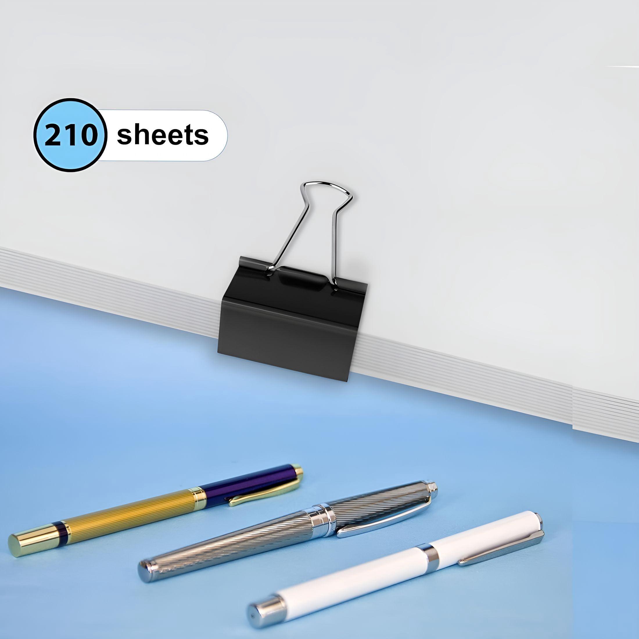 CCOCC Extra Large Binder Clips 2 Inch,40 Big Paper Clips for Office Supplies