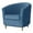 Blue, variant on LKJYER 2 Piece Stretch Club Chair Slipcover, Tub Chair Cover Velvet Soft Armchair Chair Slipcovers Removable Washable for Living Room