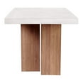 thumbnail image 5 of Seasonal Living Perpetual Lucca Teak Wood/Concrete Dining Table in Ivory White, 5 of 6