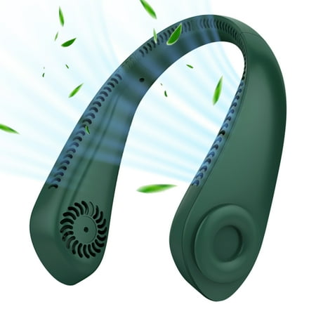 

Neck Fan Portable 3-Speed Wearable Fan Hands-Free Lightweight Design Rechargeable Bladeless Neck Fan for Both Outdoor & Indoor Use White