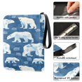thumbnail image 4 of Game Card Storage Bag Collectible Trading Card Albums The 4-Pocket Card Binder With 50-Page Sleeve Can Hold 400 Game Cards Blue Polar Bear, 4 of 6