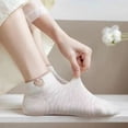 thumbnail image 2 of Namzi 5 pairs of Womens Cotton Crew Socks, Thin Soft Comfort Breathable Dress Socks, Above Ankle Crew Socks for Business, Casual，(A10）, 2 of 2