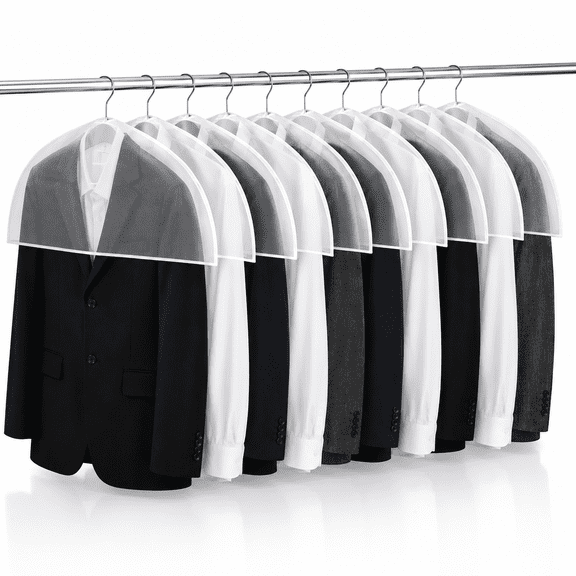10 Pack Shoulder Covers Clothes Suit Protectors Breathable Garment Dust Covers Hanger for Suit,Coats,Jackets,Dress Closet Storage