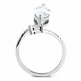 thumbnail image 2 of Luxe Jewelry Designs Women's Stainless Steel Ring with Marquise Shaped CZ - Size 7 (Pack of 2), 2 of 4