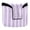 Pale Violet and White Striped, variant on Haosy Pale Violet and White Striped Golf Mallet Putter Cover Strong Magnetic Leather Golf Club Headcover Closure