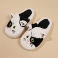 thumbnail image 2 of Oyedens Cat Slippers Cute Animal Indoor Slippers House Fluffy Slides for Women Cushion Slides Furry Slippers, 2 of 5