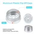 thumbnail image 3 of Uxcell Tapas de Flip Off de 13 mm 200PCS Sellos Sin Bisel Tapas de Flip Off para Frascos de Vidrio Botellas Liofilizadas, Transparente/Plateado Mate, 3 of 6
