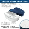 thumbnail image 6 of Everlasting Comfort Memory Foam Seat Cushion – Ergonomic U-Shaped Chair Pad for Tailbone Pain Relief, 6 of 10