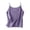 Purple, variant on Women's Tank Top ,Spaghetti Strap V Neck Summer Solid Color Blend SleevelessStretch (Yellow, 3X-Large)