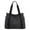 Black, variant on XIANXIAN Women Canvas Tote Handbags Multi Pocket Retro Casual Shoulder Bag Top Handle Satchel Tote Purse