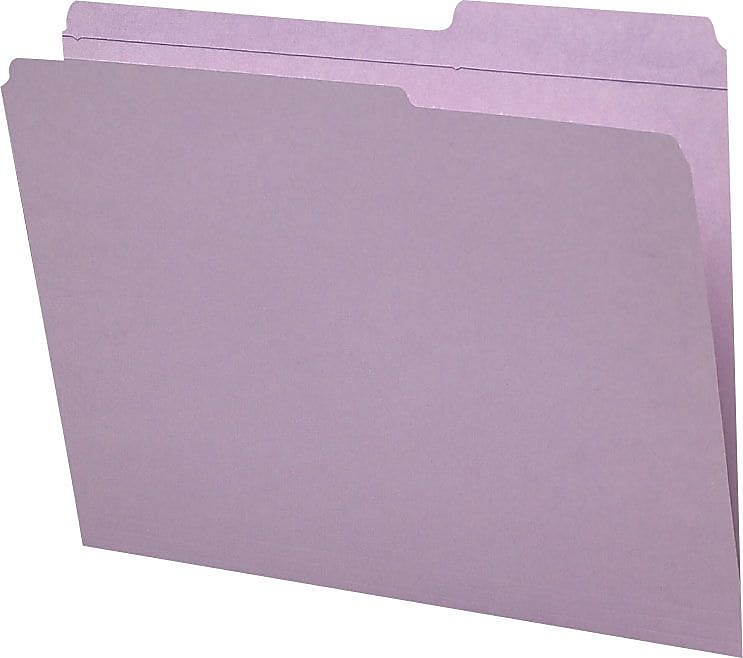 Staples Reinforced File Folder, Straight Cut 809711