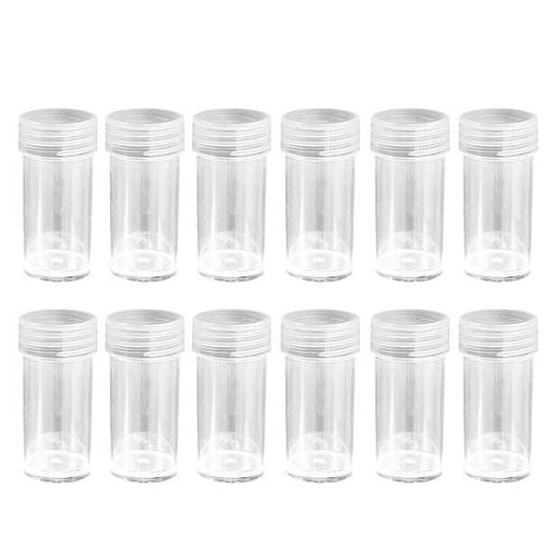 Bewildely 24 Uds botellas de almacenamiento de diamantes 5d Diy caja de accesorios de pintura de diamantes contenedores redondos de plástico para joyas Artesanía No.03 Bewildely HA004659-03
