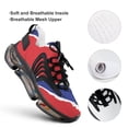 thumbnail image 4 of Stripe Line Pattern Walking Shoes for Men Woman Lightweight Tennis Fashion Elastic Sports Shoes Cushion Basketball Shoes, 4 of 7