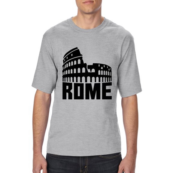 Normal is Boring - Big Men's T-Shirt, up to Tall Size 3XLT - Rome