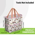 thumbnail image 3 of Garden Tool Bag,Pioneer Flower Floral Print Pattern Garden Tool Organizer,Garden Gifts,Waterproof Multi-Pocket Garden Tool Storage 11.8x5.5x11.4 Inch(Tools NOT Included), 3 of 6