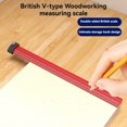 thumbnail image 7 of 4Pcs Woodworking Line Drawing Ruler Parallel/Vertical Scribing Ruler, 7 of 7