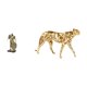 thumbnail image 1 of Figura nórdica de resina de caballero y dorado. Escultura abstracta de animal. Adorno artístico para escritorio, armario, mesa de oficina, ce, 1 of 8