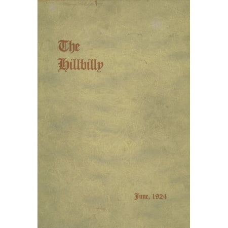 (Custom Reprint) Yearbook: 1924 Lee Edwards High School - Hillbilly Yearbook (Asheville, NC)