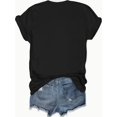 thumbnail image 2 of BOOKTR OVERT Print Crew Neck T-Shirt - Fashionable Womens Graphic Print T-Shirt - Casual Short Sleeve Crew Neck Top - Lightweight & Breathable For Spring & Summer Wardrobe, 2 of 8