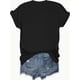 thumbnail image 2 of BOOKTR OVERT Print Crew Neck T-Shirt - Fashionable Womens Graphic Print T-Shirt - Casual Short Sleeve Crew Neck Top - Lightweight & Breathable For Spring & Summer Wardrobe, 2 of 8