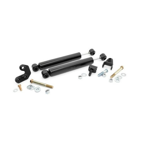 - Rough Country 87308 - Stacked Dual Steering Stabilizer (fits) 2.5-6.5
