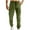 Army Green, variant on ZZwxWA Pants for Men Men Solid Casual Pockets Elastic Waist Outdoor Pants Cargo Pants Trousers Work Pants for Men Festival Gift