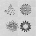 thumbnail image 1 of Ahgly Tapis d'Intérieur Lavable en Machine Carré Transitionnel Gris Platine, 7 Pieds Carré, 1 of 7