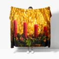 thumbnail image 1 of Couverture à motif de flocon de neige pour garçons et filles, thème de Noël léger, jeté de glouton, arbre de Noël, canapé, lit, canapé, festival, cadeau, 1 of 4