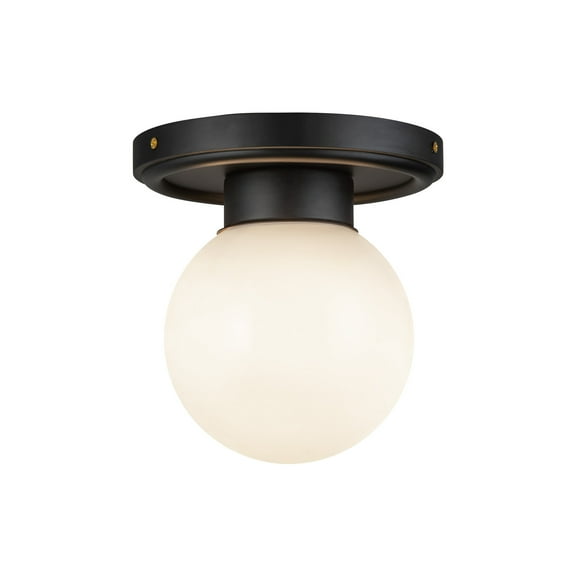 Alora Lighting Sf407306 Fiore 6" Wide Semi-Flush Globe Ceiling Fixture - Matte Black /