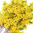 thumbnail image 4 of BESTYASH 10Ud Flores Artificiales Amarillas Para Realistas Para Hogar Oficina Fiesta, 4 of 6