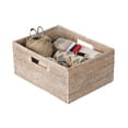 thumbnail image 4 of KOUBOO La Jolla Rattan Shelf Handles, Medium, White-Wash Storage Basket, 4 of 4