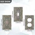 thumbnail image 2 of Light Switch Cover Switch Plate Outlet Cover Plug Cover for Electrical Unused Outlet Cover Intricate Brown Batik Pattern, 2 of 6
