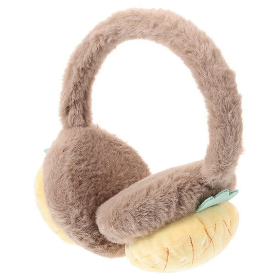 GAXIRE Snow Ear Muffs for Women Plush Yellow Women Snow Tubing 1Set