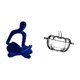 thumbnail image 5 of Figura de pensador abstracto, estatua decorativa de cristal, plato para dulces, tarro de resina con tapa, adorno para el hogar, almacenamiento, adecua, 5 of 8