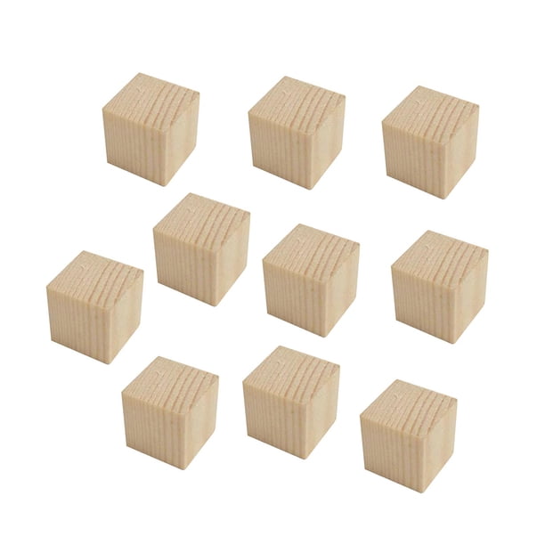 Bloques de madera sin terminar Bloques de construcción de madera Actividades Bloques apilables de madera 7cmx7cmx7cm