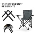 thumbnail image 2 of Sillas Camping Y Playa Plegable Portatil Para Exteriores 4 Piezas Gris Duralife Camping, 2 of 7