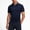 Navy, variant on Button Graphic Tees Blue Collared Old Money Short Sleeve Tops Solid Retro Vintage Modern Polos Navy,S