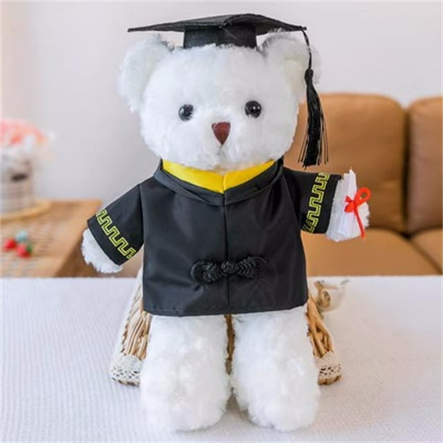 Aqestyerly Graduation Bear Stuffed Animal Plush Toy Class Of Gift With Cap Graduation Soft Toy Souvenir Gift HWRETIE
