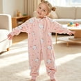 thumbnail image 3 of RFQWOVSR Baby Long Sleeve Footless Onesie with Zipper Closure, Flannel, 3 of 6