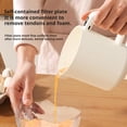 thumbnail image 4 of Cordless Electric Egg Churn & Rice Blender, Multi-Function ABS Handheld Whisk Mixer, Portable Type-C Rechargeable for Cooking & Baking, Beige/Purple, 4 of 8