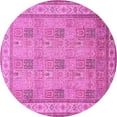 thumbnail image 1 of Ahgly Company Indoor Round Persian Pink Traditional Area Rugs, 4' Round, 1 of 4